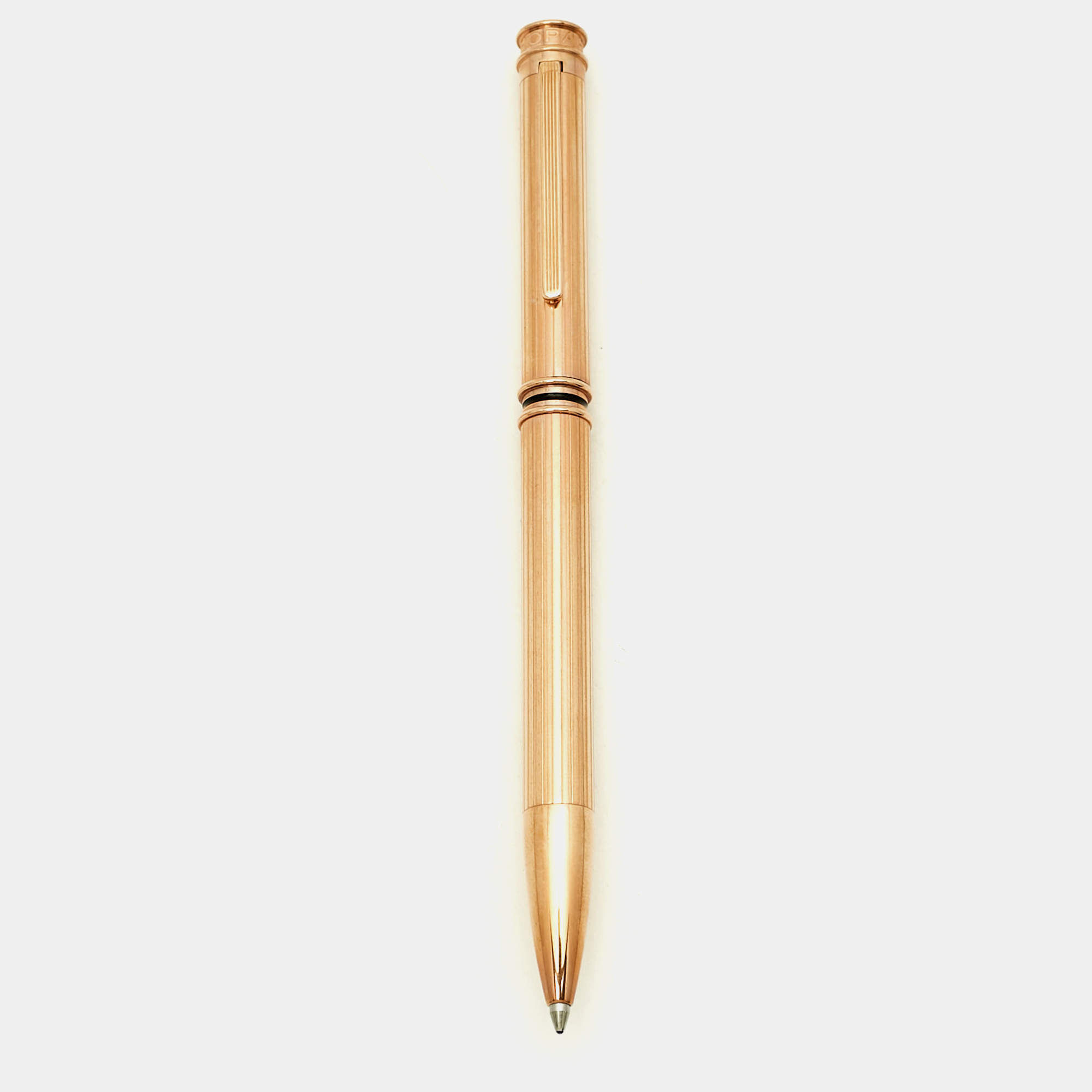 Pre Owned Chopard Viaggio Enamel Composite Rose Gold Tone Pen