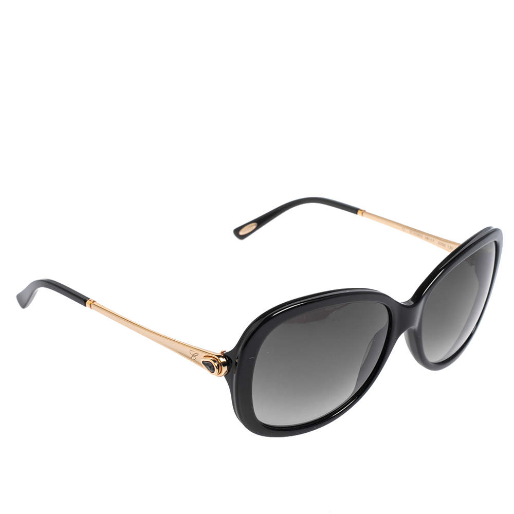 Chopard Gold Tone/Black SCH090S Square Gradient Sunglasses