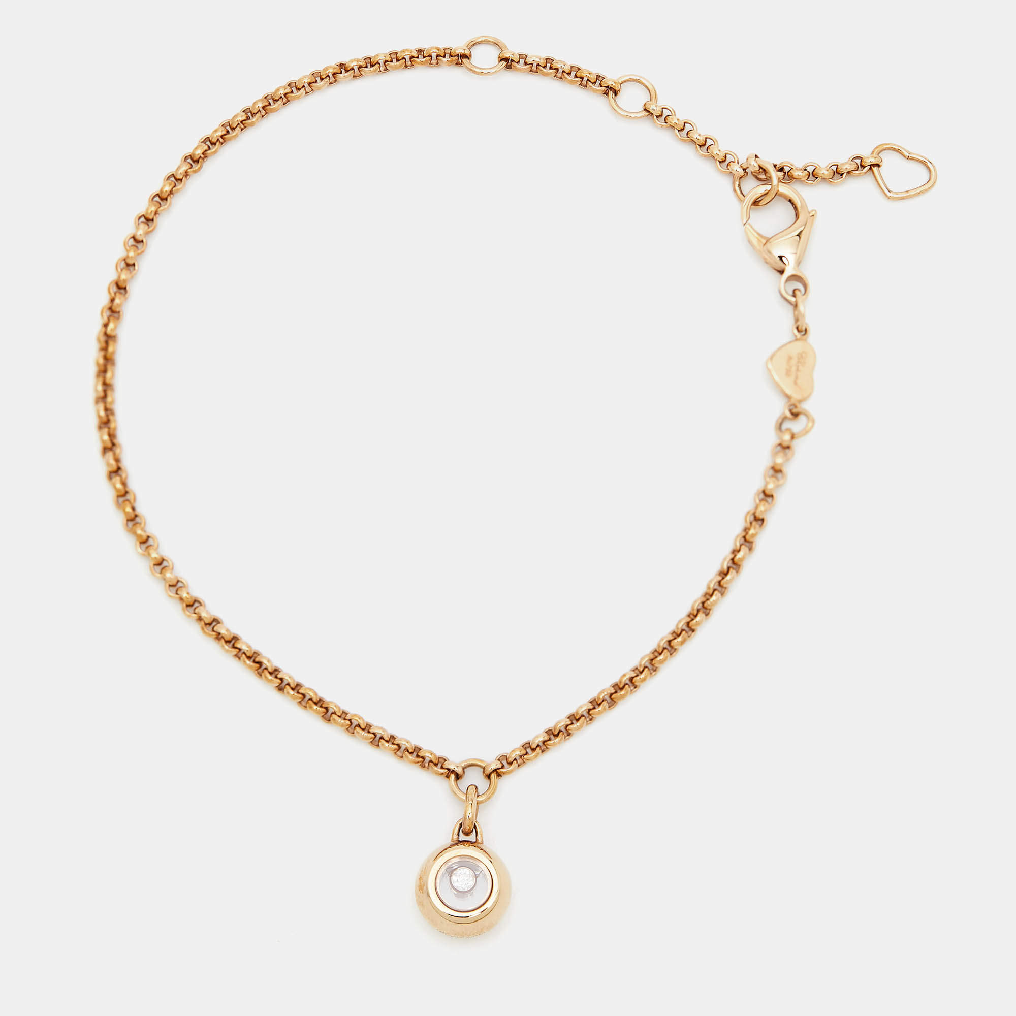 Chopard Happy Diamonds 18k Rose Gold Ankle Bracelet