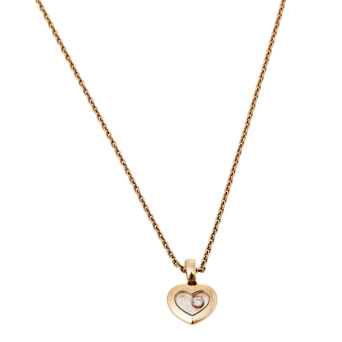 Chopard Happy Diamonds Icons 18K Rose Gold Pendant Necklace