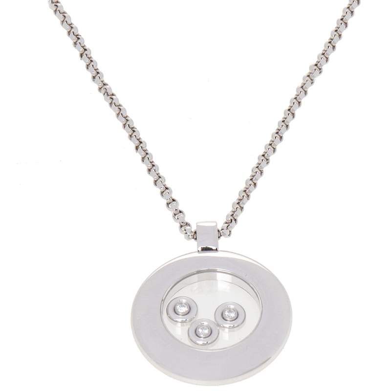 Pre Owned Chopard Happy Diamonds Icon Pendant Necklace
