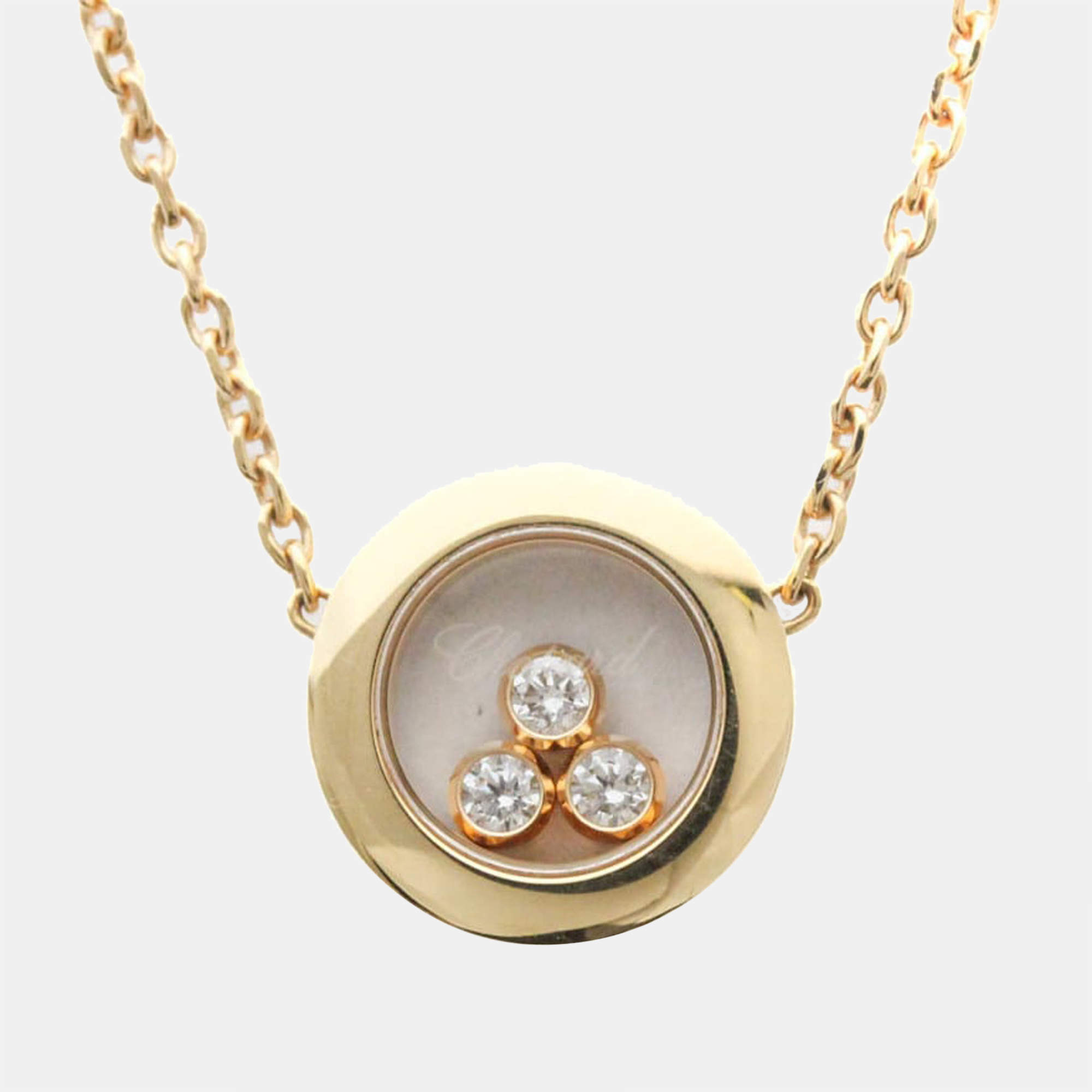 Chopard Happy Diamonds Icon 18K Rose Gold Diamond Necklace
