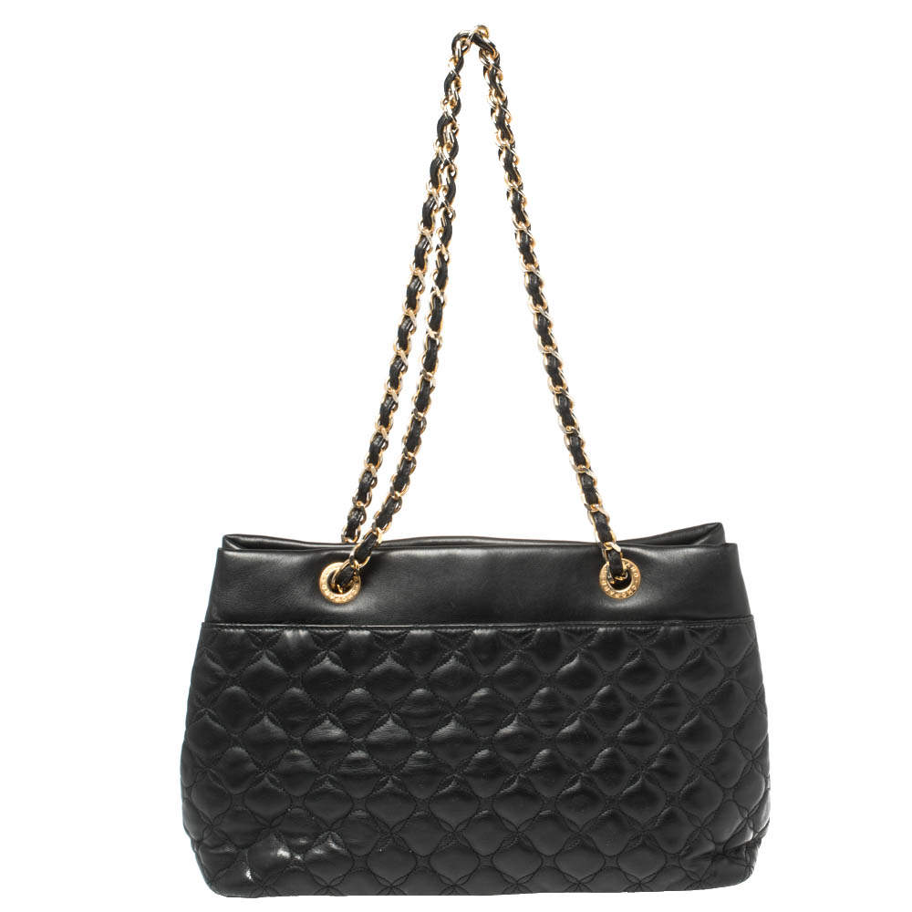 Chopard Black Quilted Leather Imperiale Shoulder Bag