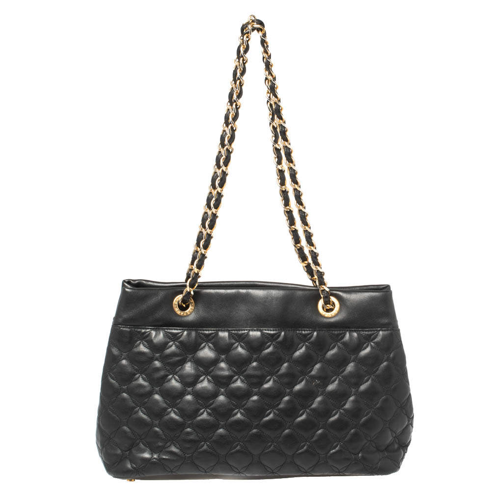 Chopard Black Quilted Leather Imperiale Shoulder Bag