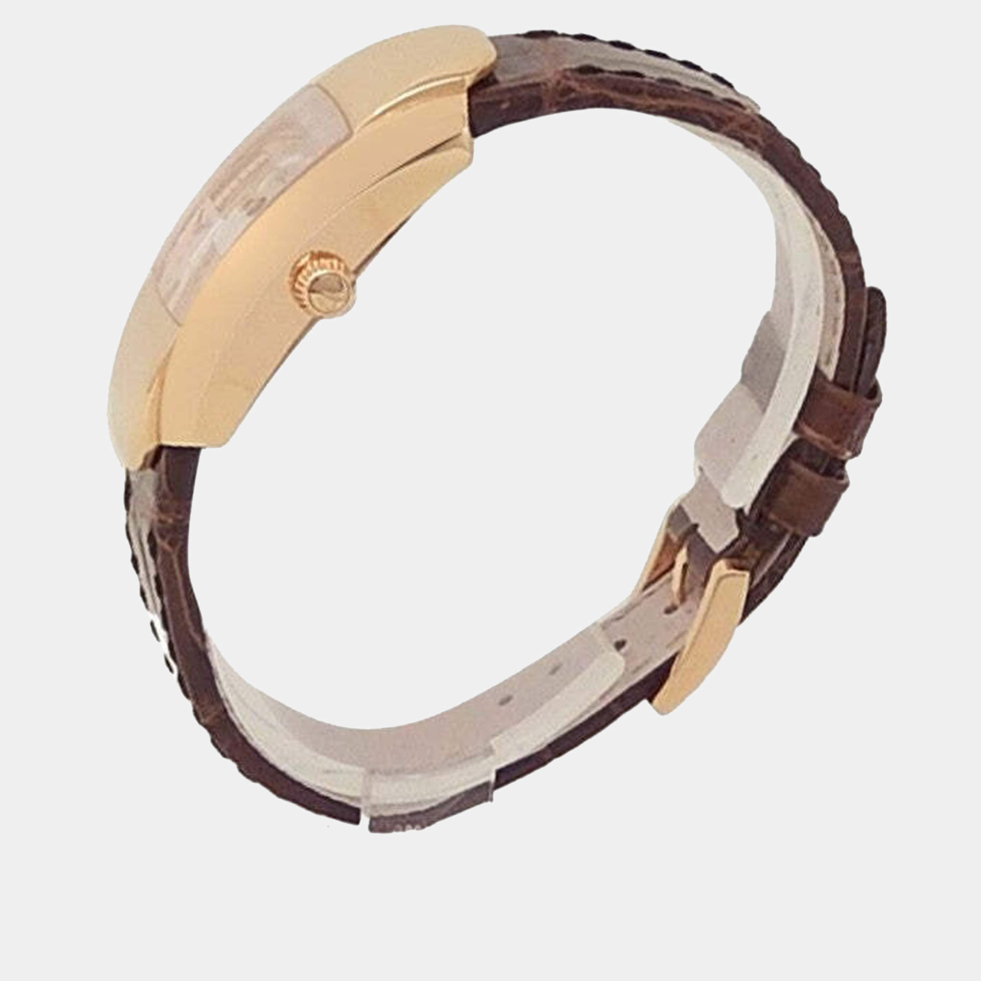 Pre Owned Chopard La Strada 419255-5001 Quartz Silver 18k Rose Gold Women's Wristwatch 26 mm