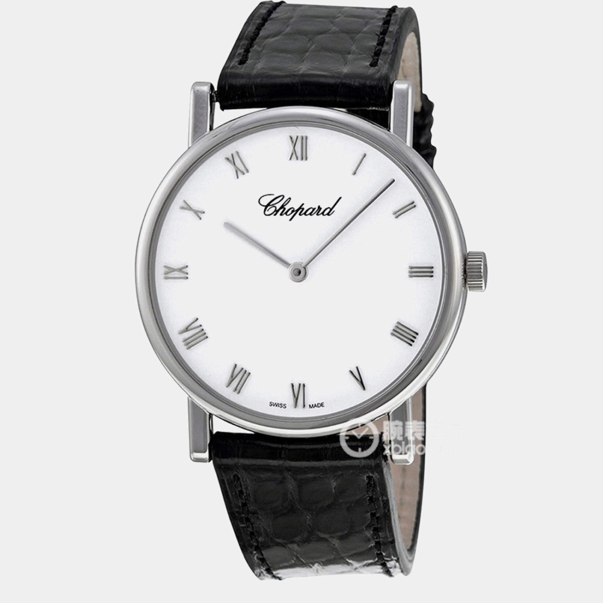 Pre Owned Chopard Classic 163154 White 18K White Gold Manual Winding Women's Watches 33.6mm