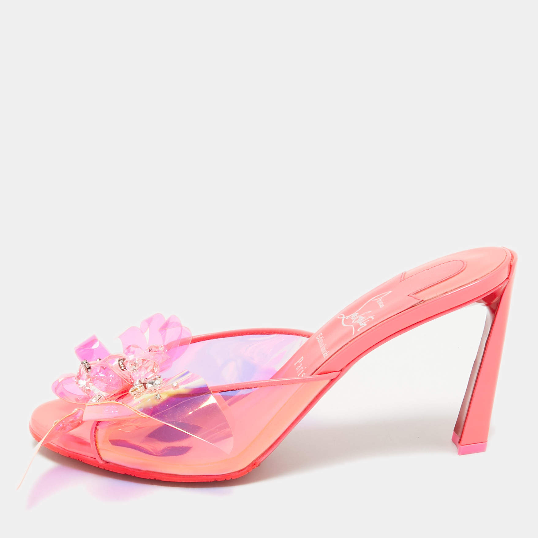 Louboutin pvc sandals best sale