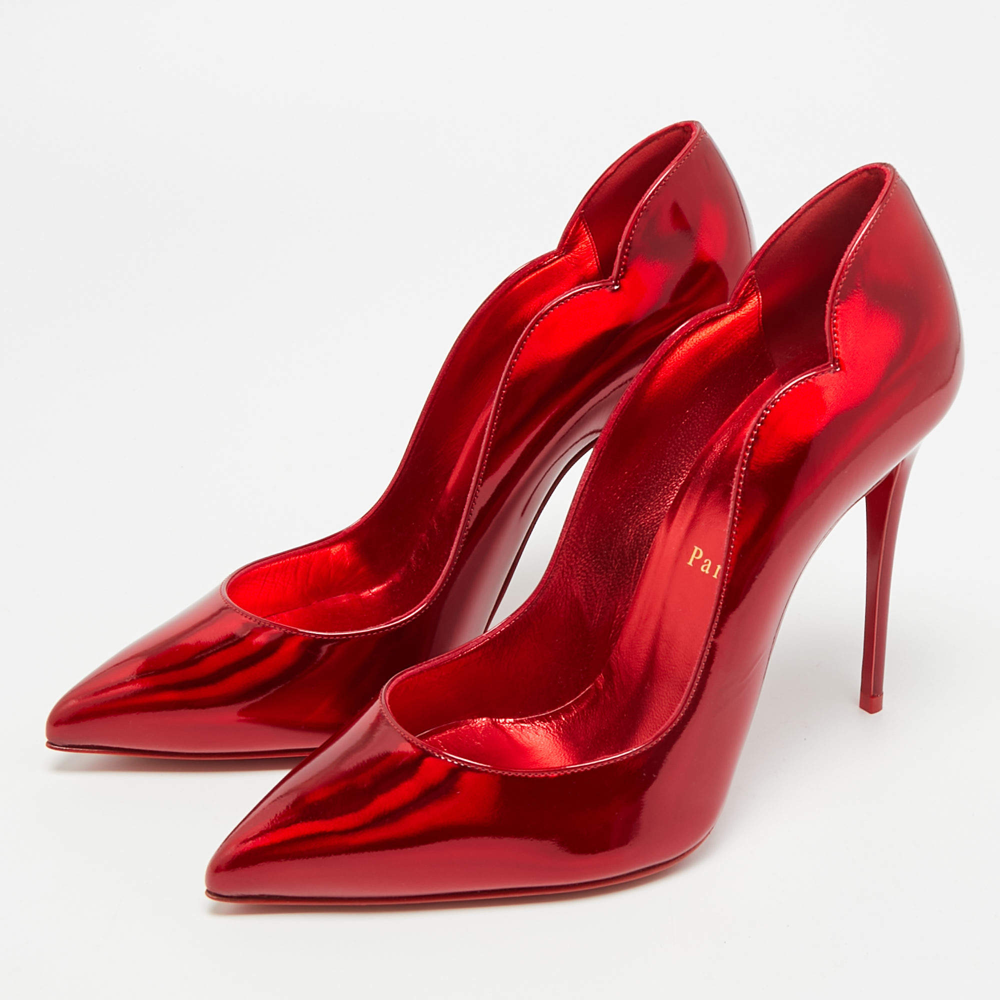 Christian Louboutin PVC And Glitter Leather Very Strass