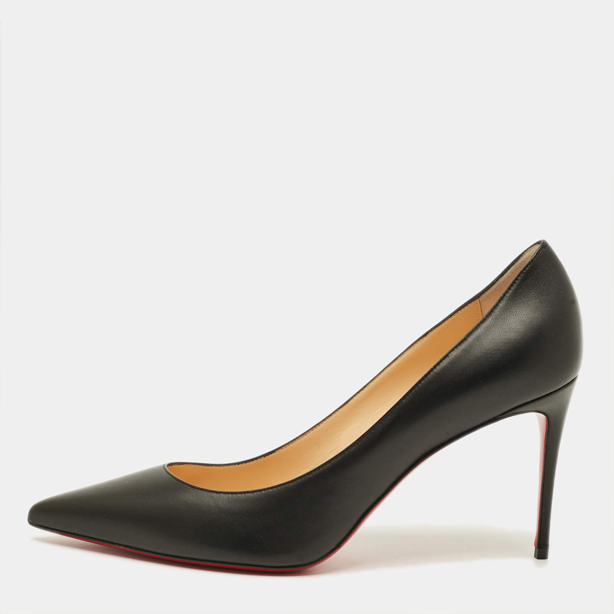 Pre Owned Christian Louboutin Kate Size 42 Black Leather Pumps