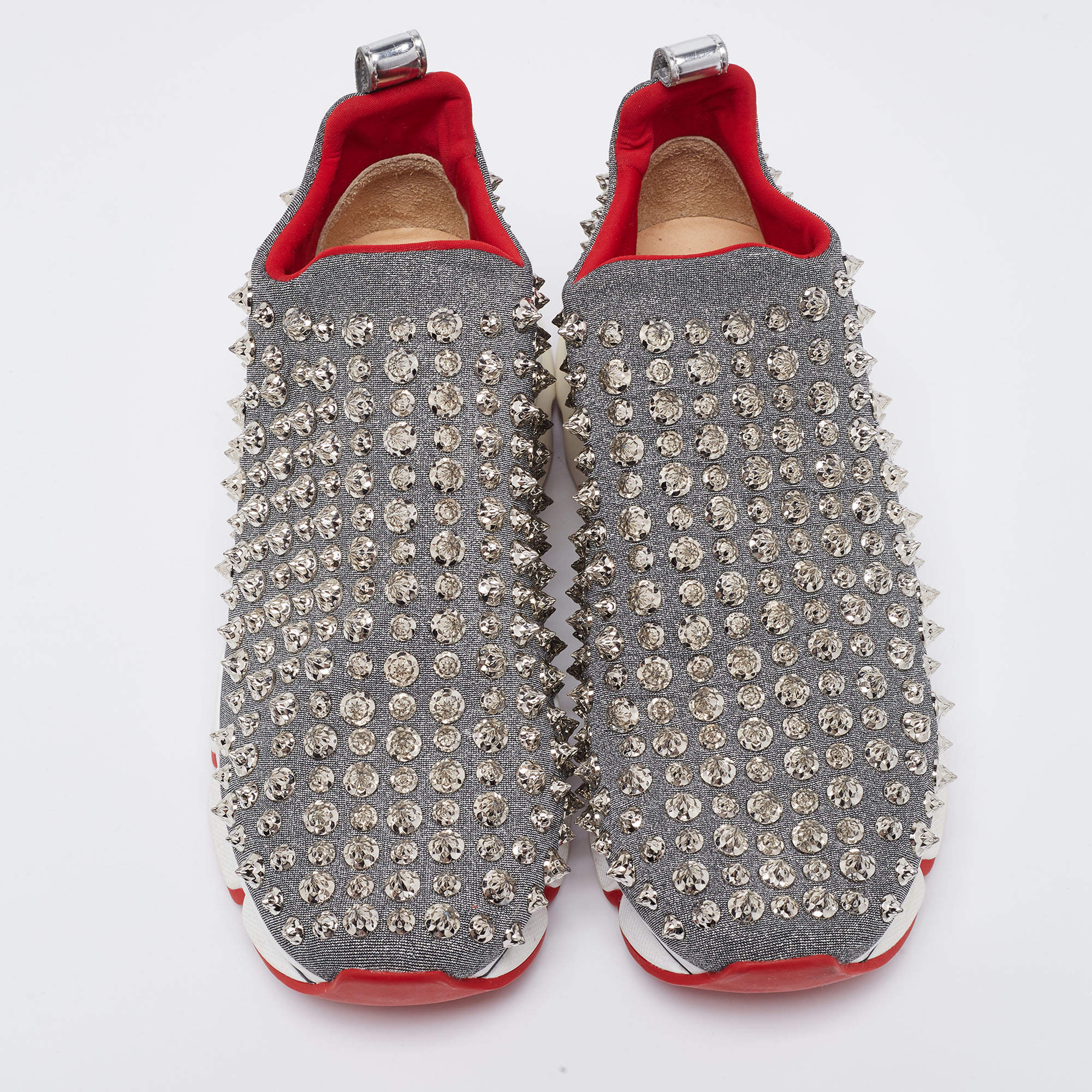 Louboutin spike best sale sock homme