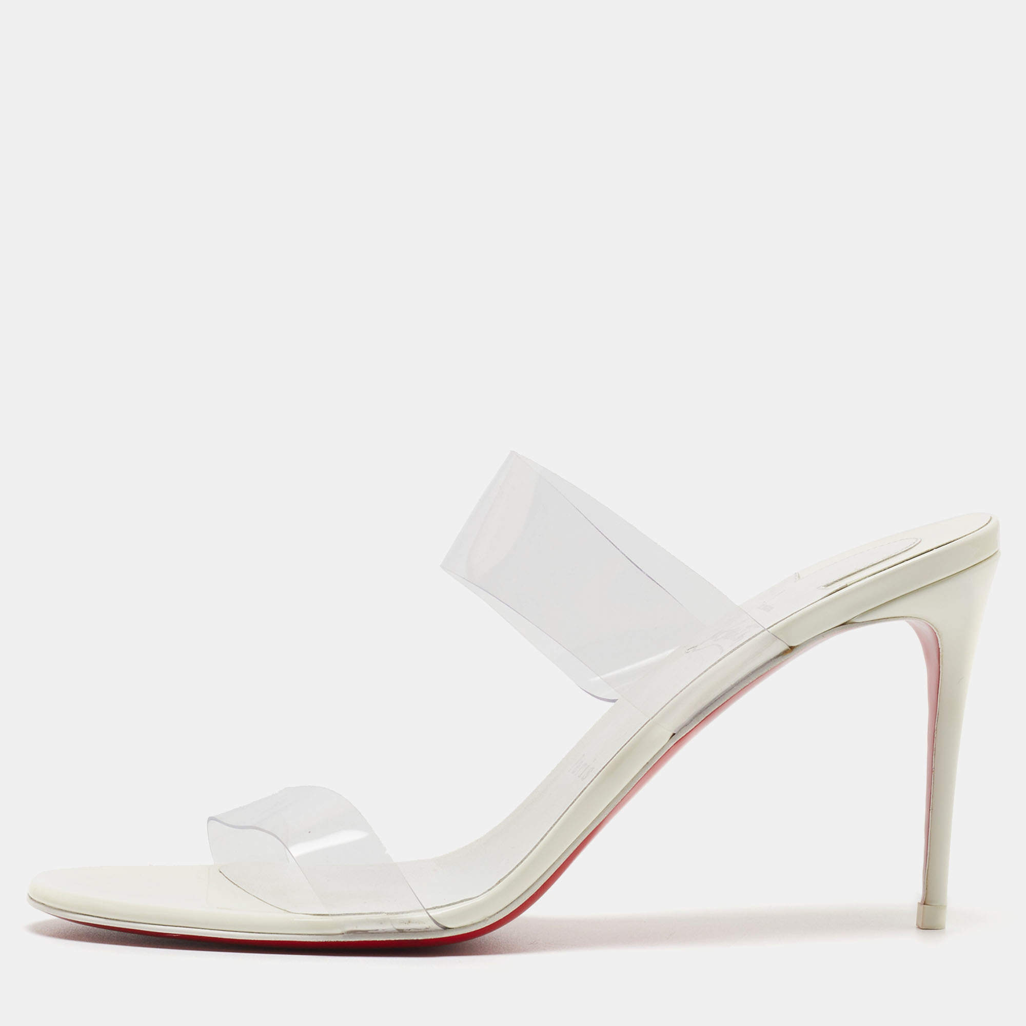 مملوكة مسبقًا Christian Louboutin Transparent PVC Just Nothing Sandals Size 40