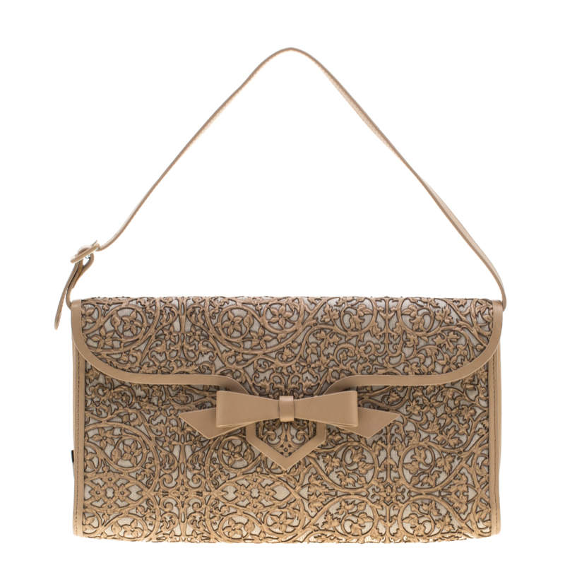 Pre Owned حقيبة كلاتش كريستيان لوبوتان افيتا بامباس بيج