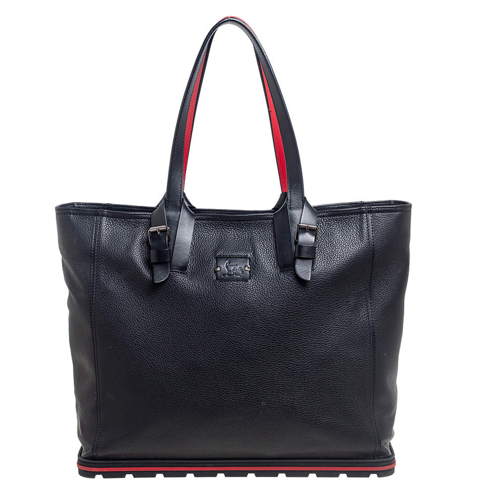 Christian Louboutin Black Leather Kabiker Tote