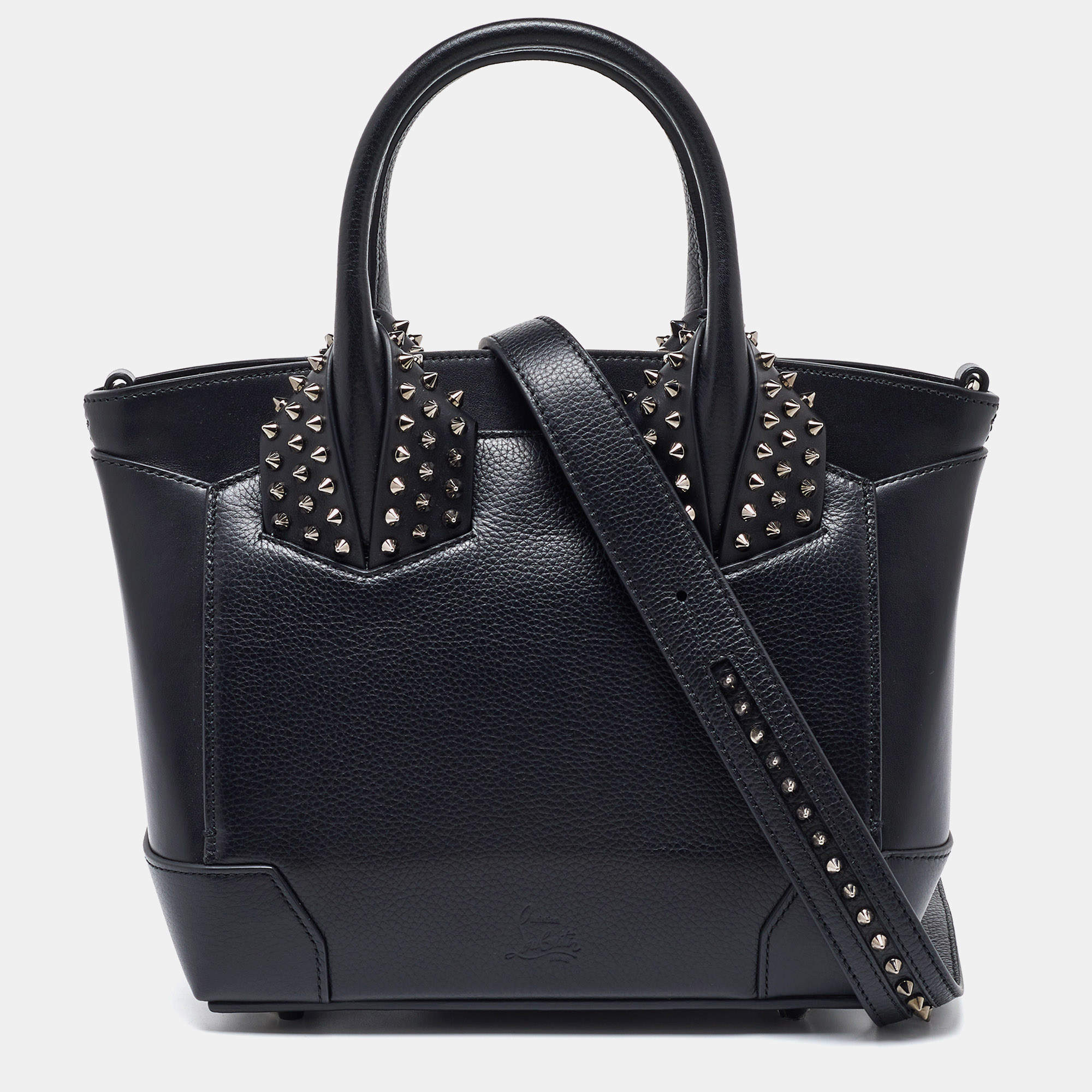 Pre Owned Christian Louboutin Black Leather Small Eloise Satchel