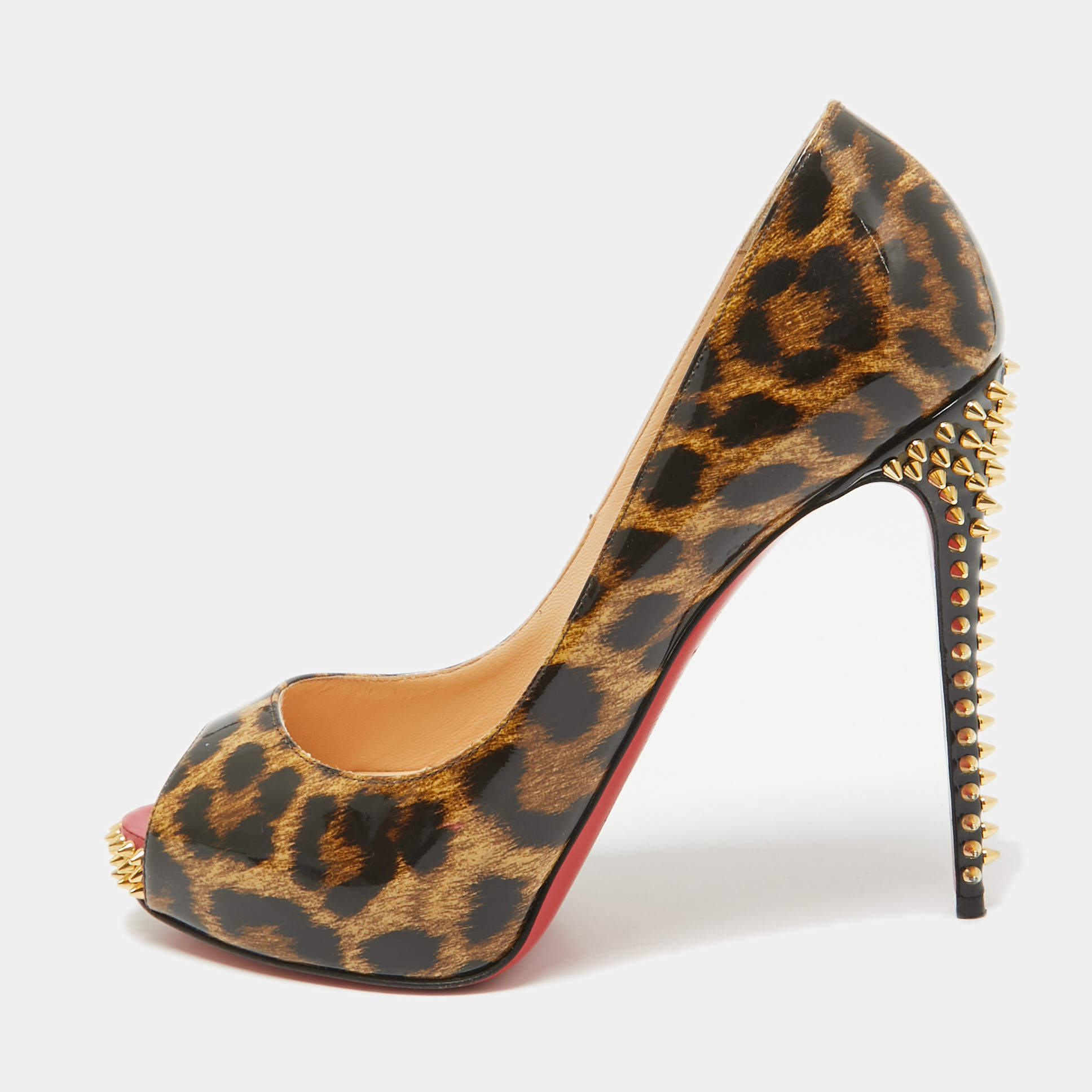 Louboutin animal print heels best sale