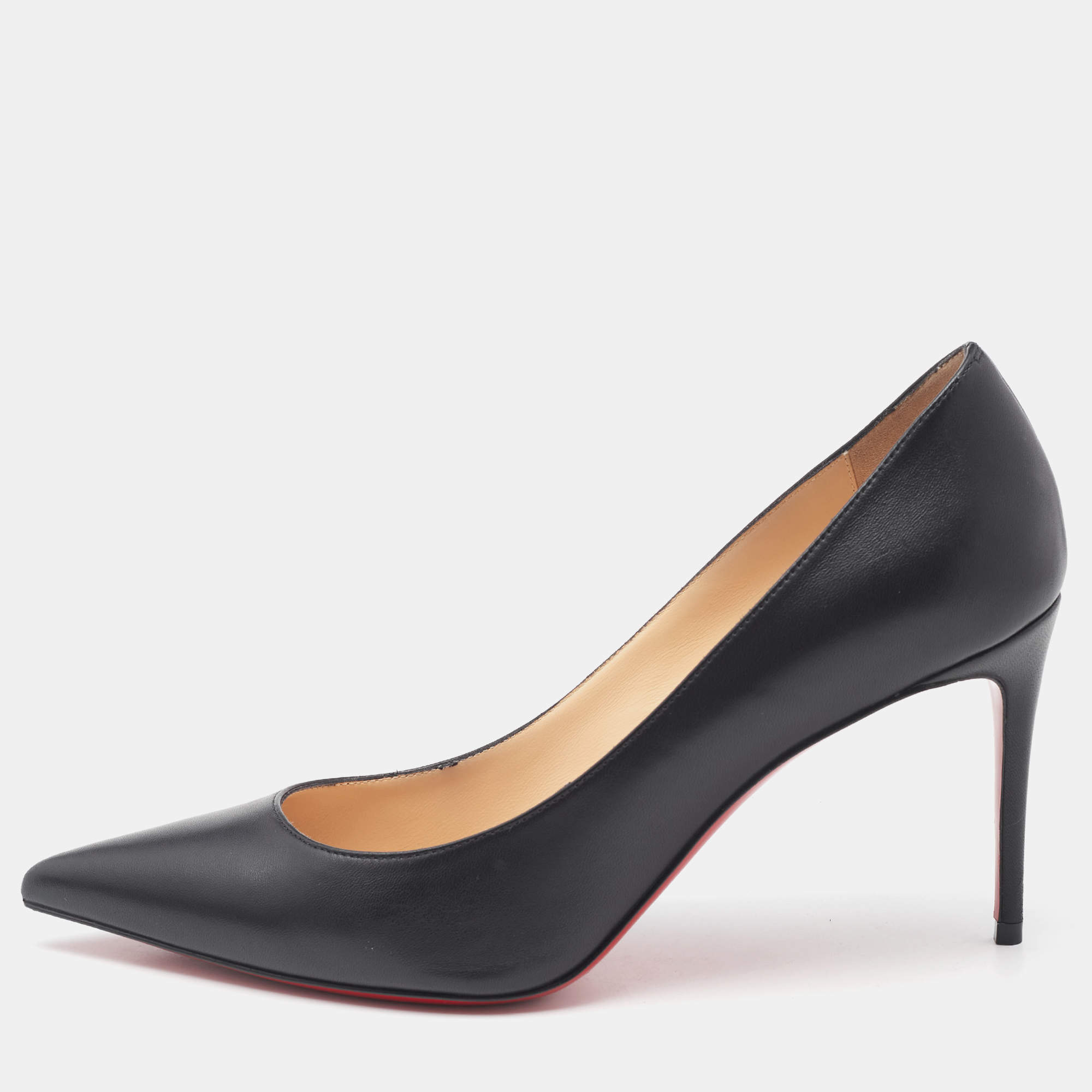 Christian Louboutin Black Leather Kate Pumps Size 39.5