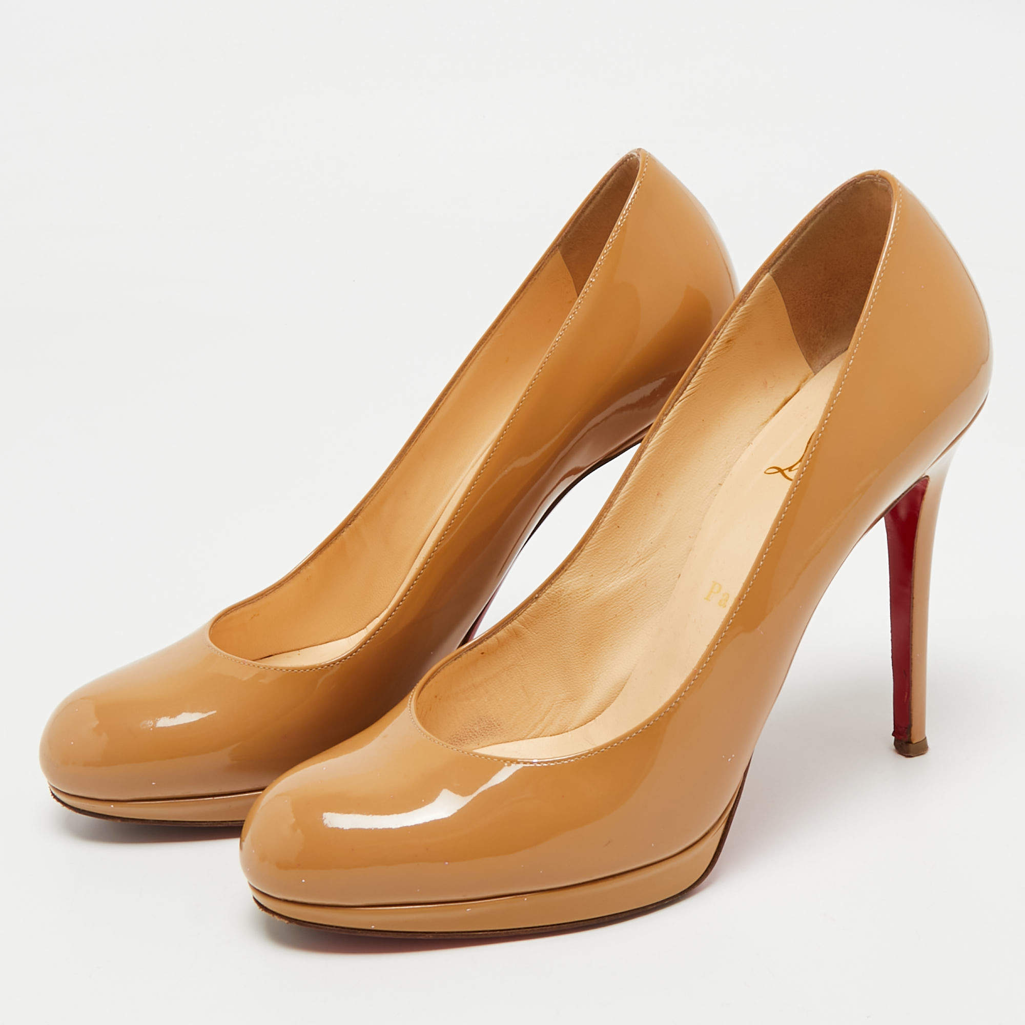 Christian Louboutin Spikita 100 Black Leather Slingback