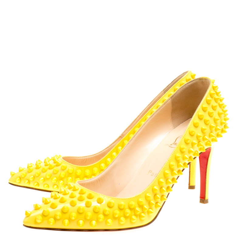 christian louboutin yellow heels