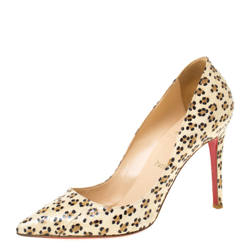 cheetah pointed heels