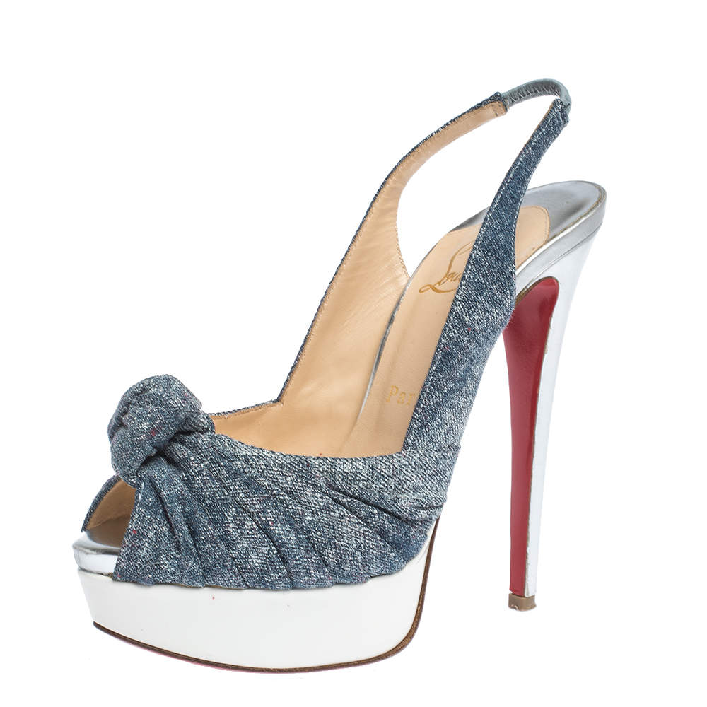 Christian Louboutin Tricolor Denim and 