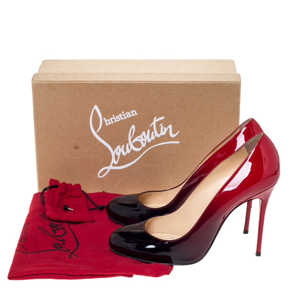 louboutin red black ombre