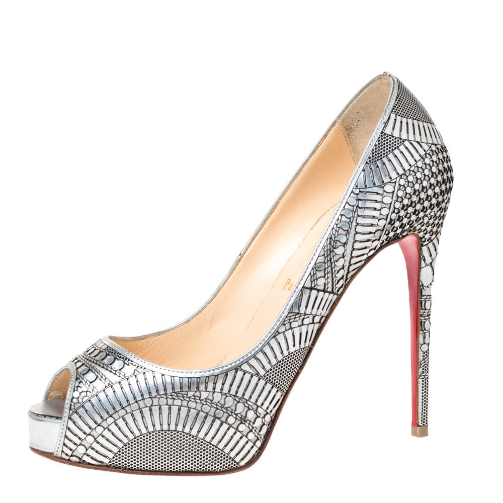 silver louboutins