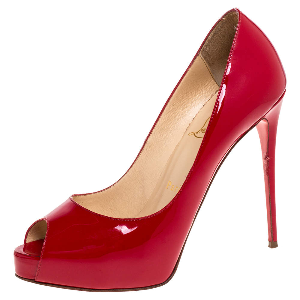 red patent louboutins