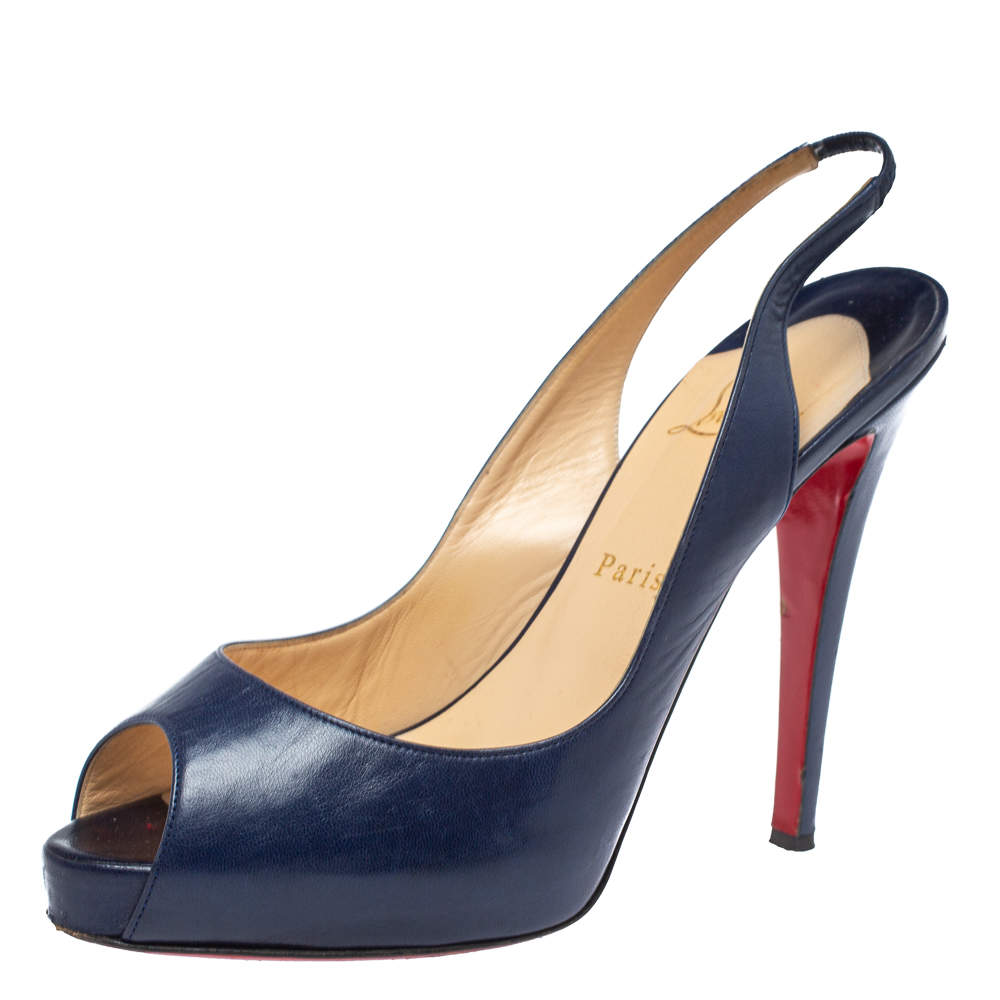 louboutin blue sandals