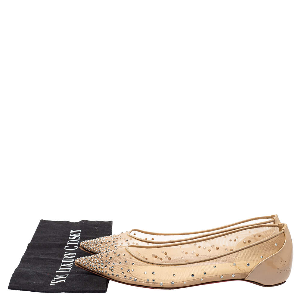 LOUBOUTIN FOLLIES STRASS FLAT - MW FASHION TALKY 