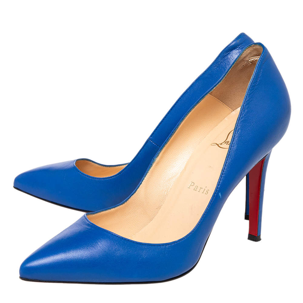 christian louboutin royal blue pumps