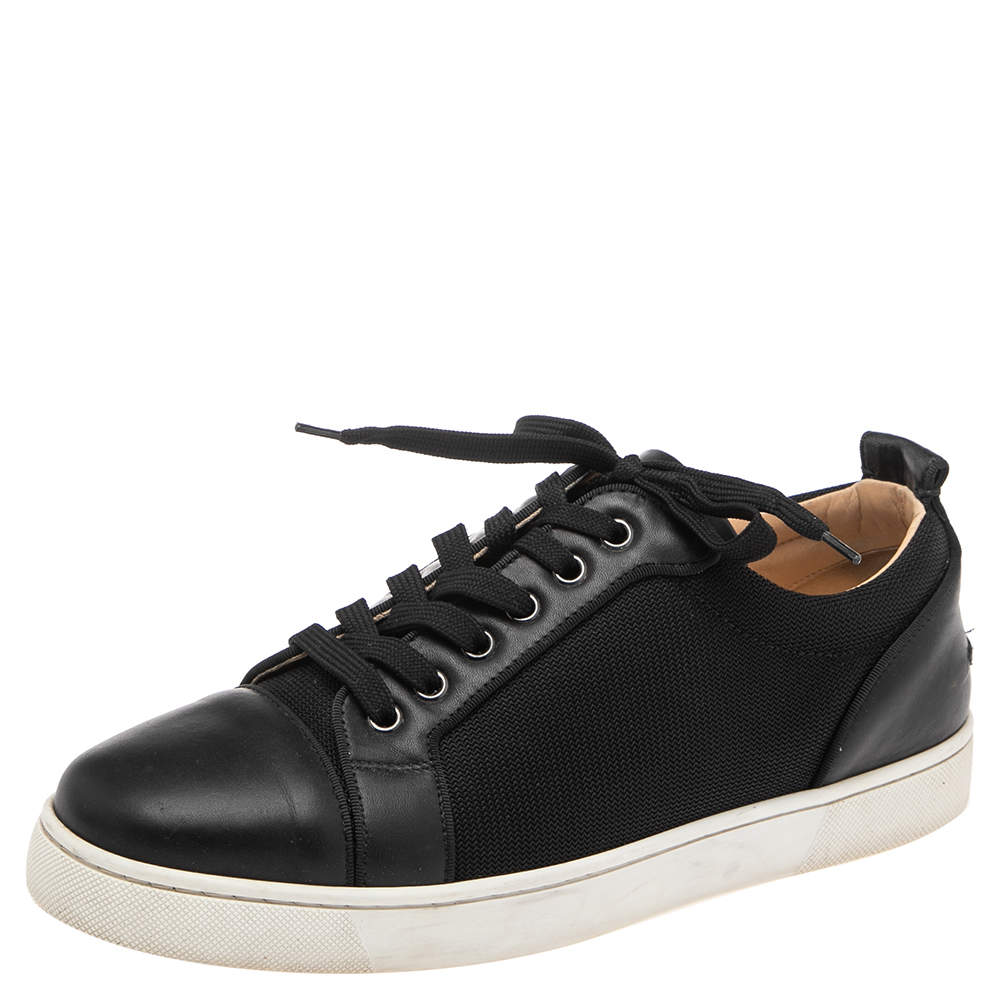 Louis Junior Studded Leather Sneakers in Black - Christian