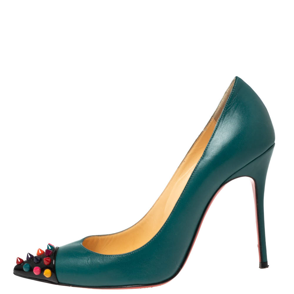 Emerald green louboutins hotsell