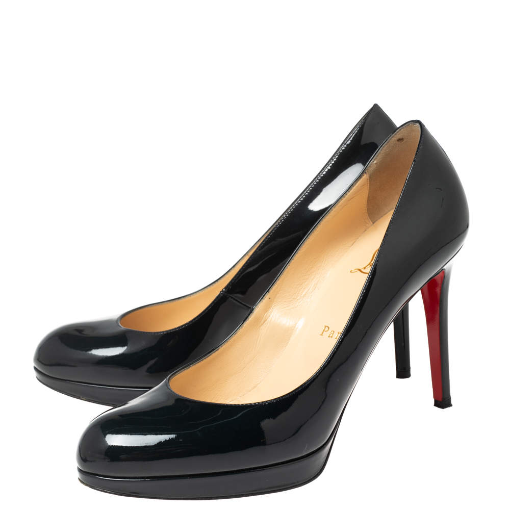 Christian Louboutin Black Patent Heels Sz 37.5 – Changes Luxury Consignment