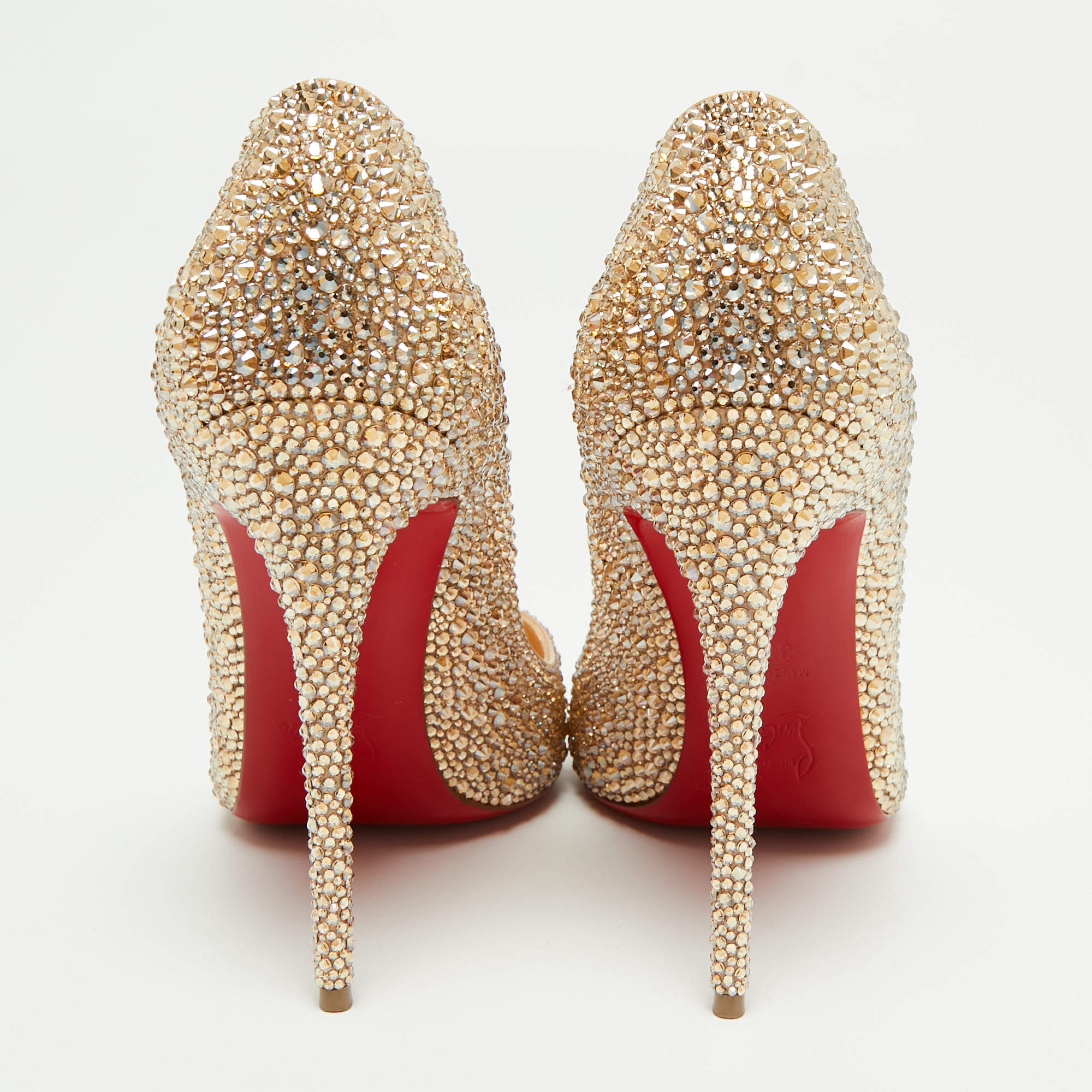 Christian Louboutin Pigalle Follies Strass 120 mm – Shoes Post