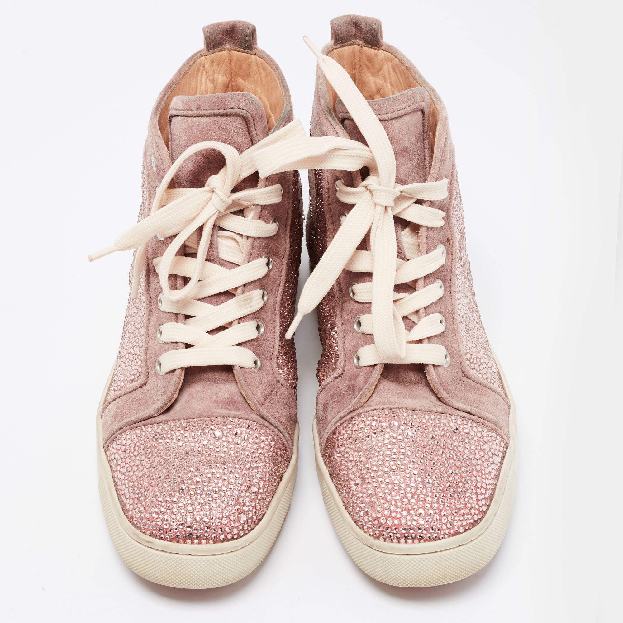 Funnytopi Strass Embellished Sneakers in Pink - Christian