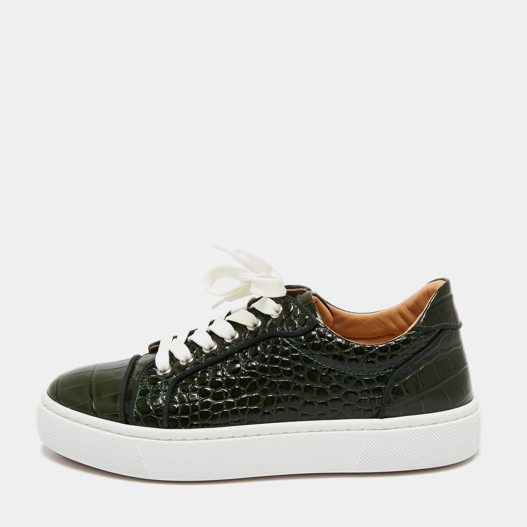 Basket louboutin homme croco hot sale