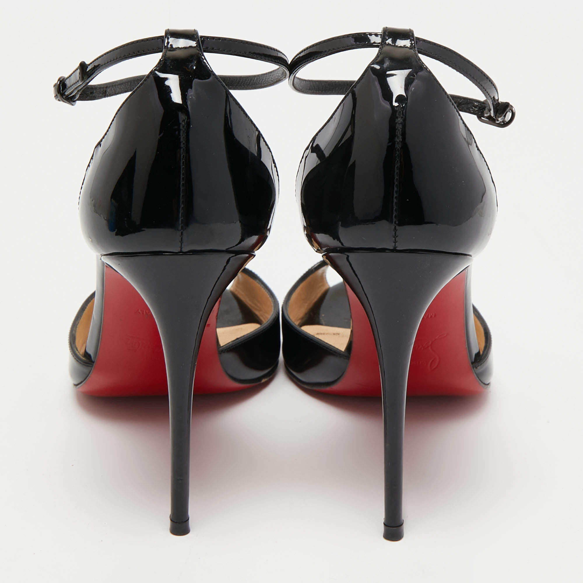 Christian Louboutin Measuring Tape Sandals - Black Sandals, Shoes -  CHT46021