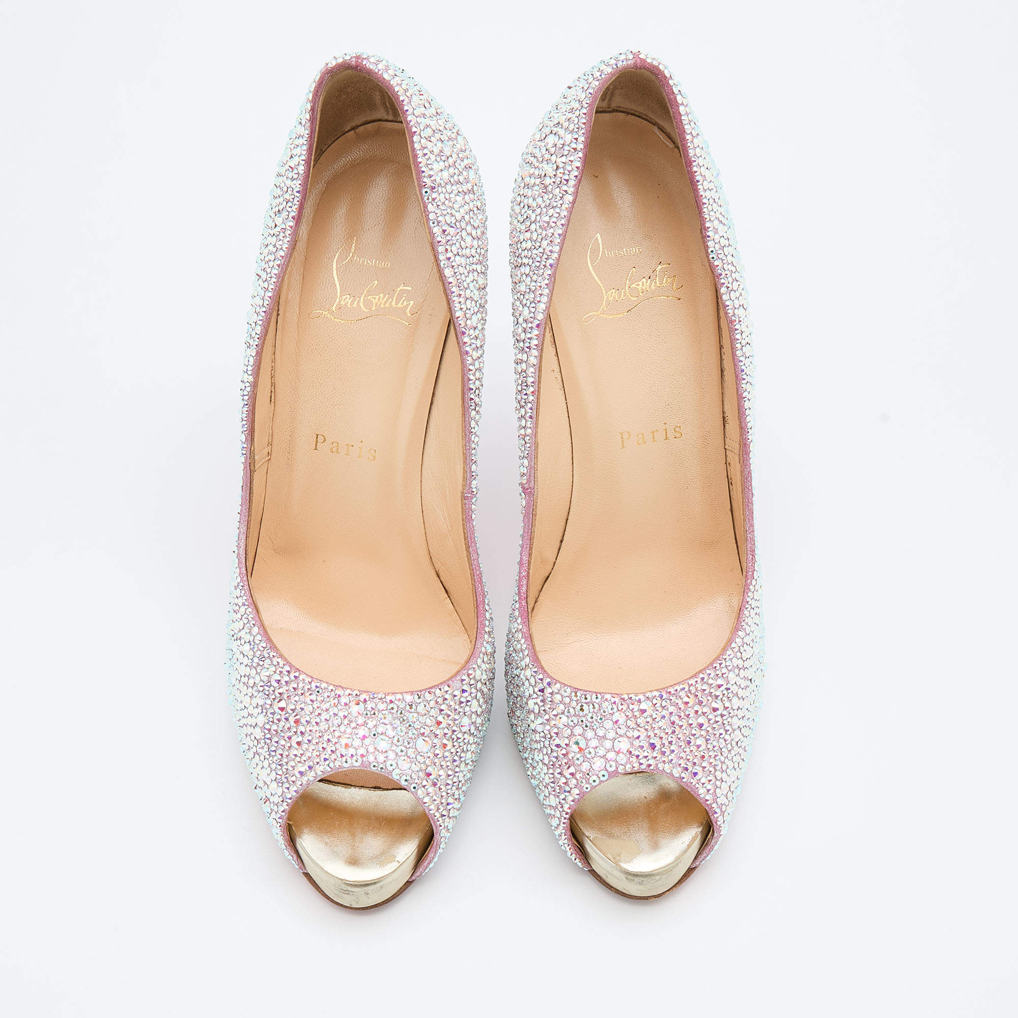 Christian Louboutin Pink and Glitter Heels – ReBoundStore