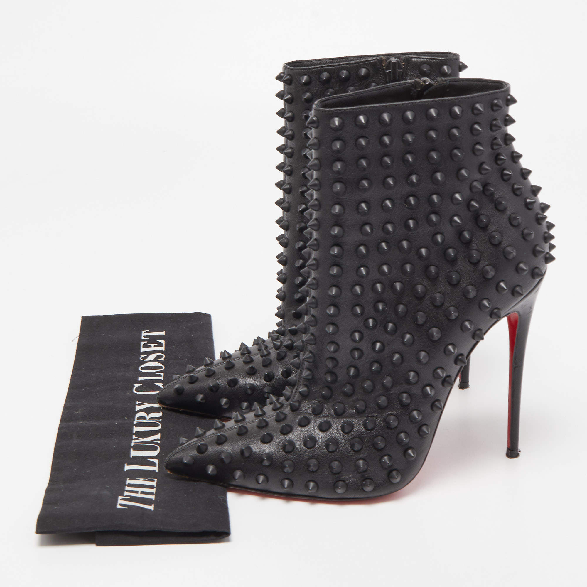 Christian Louboutin Snaklita Spiked Ankle Boots