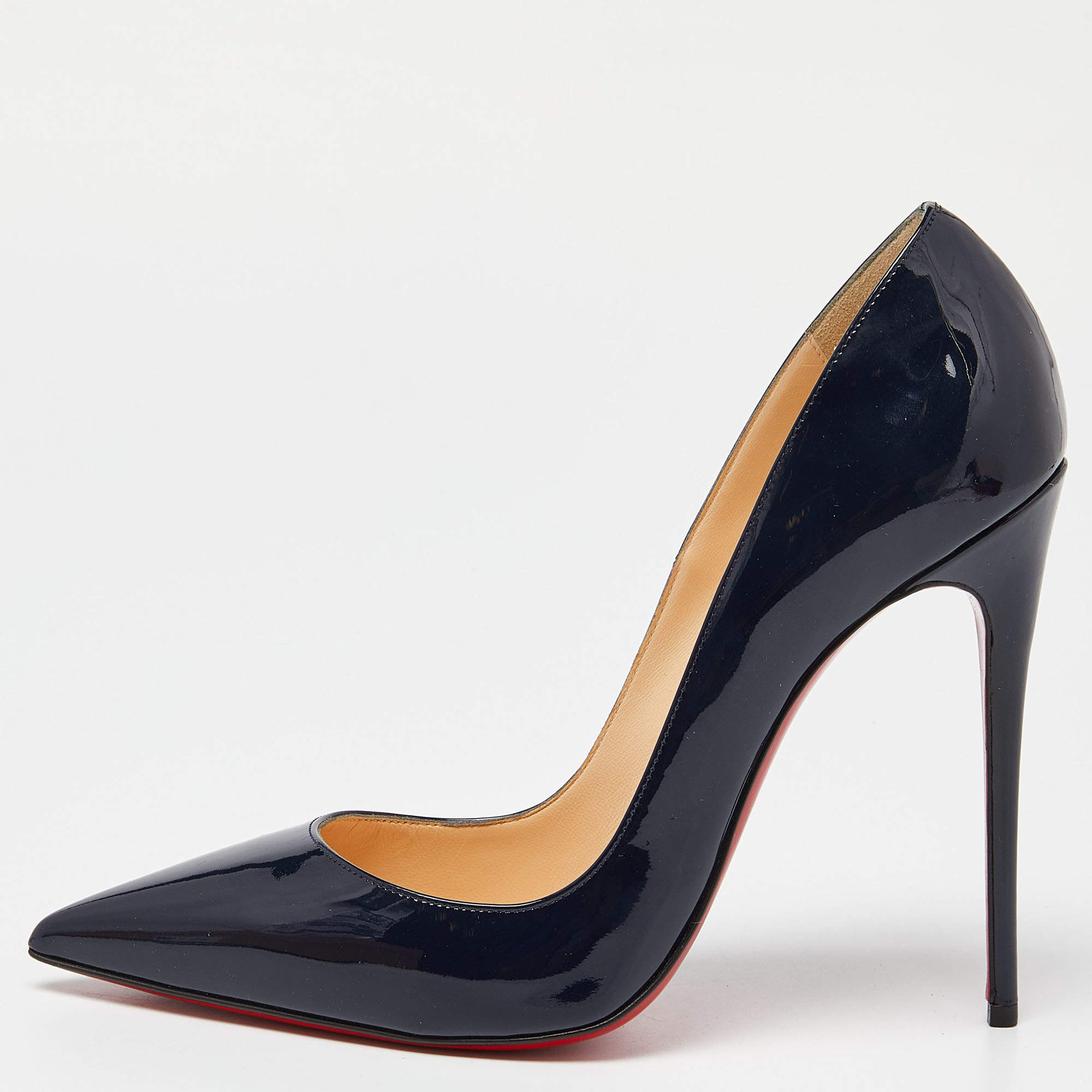 Christian Louboutin Blue Patent Leather So Kate Pumps Size 39.5 