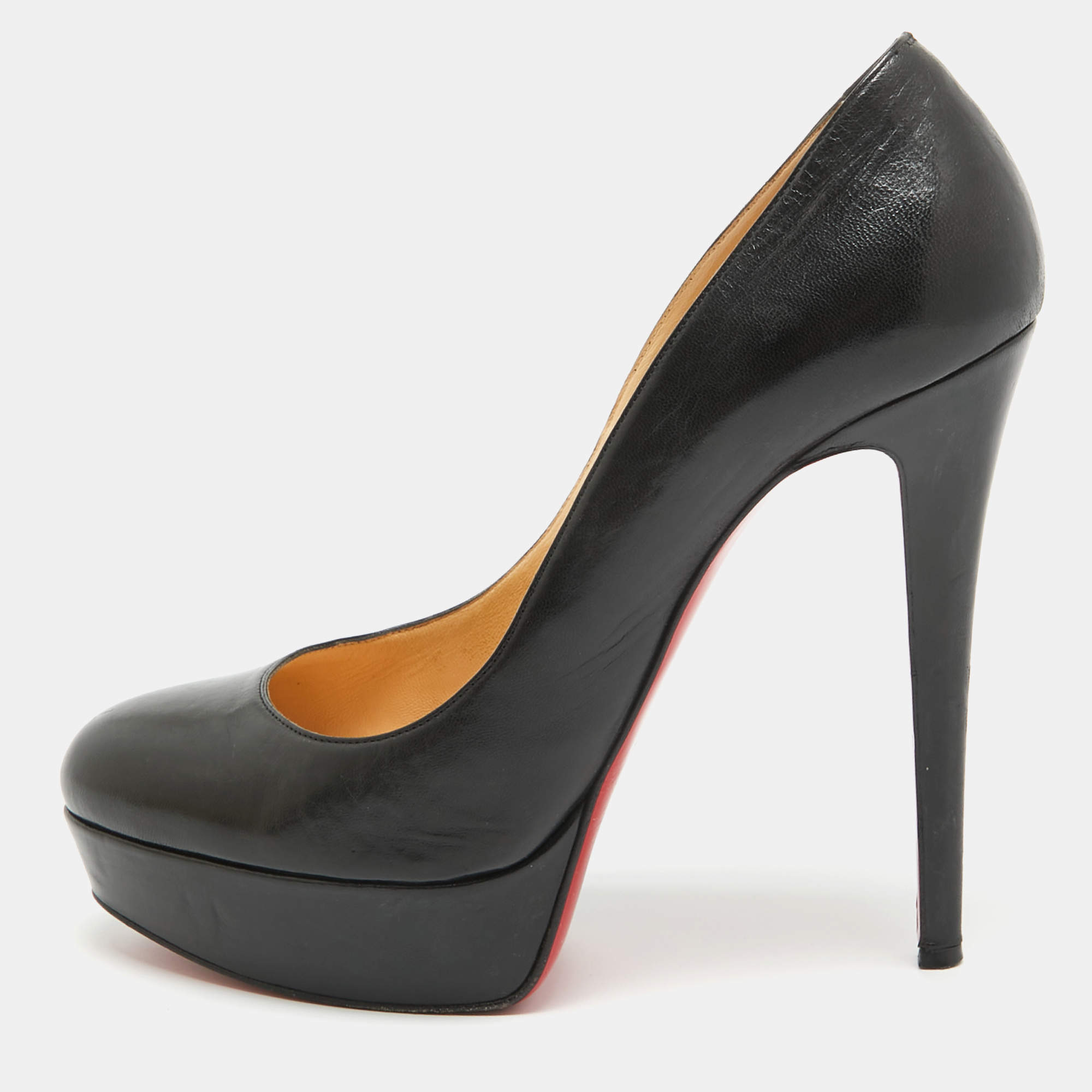 Christian Louboutin Black Leather Simple Pumps Size 39