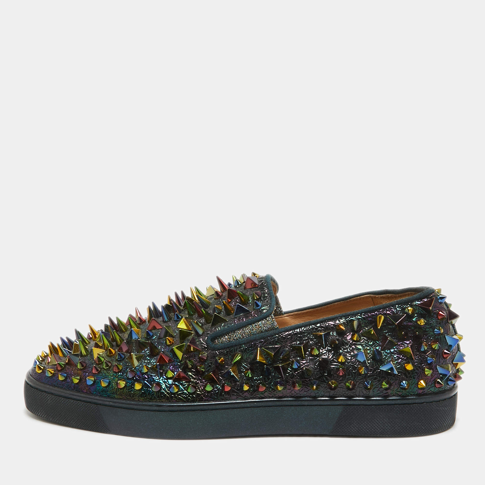 Louboutin roller boat spikes black deals