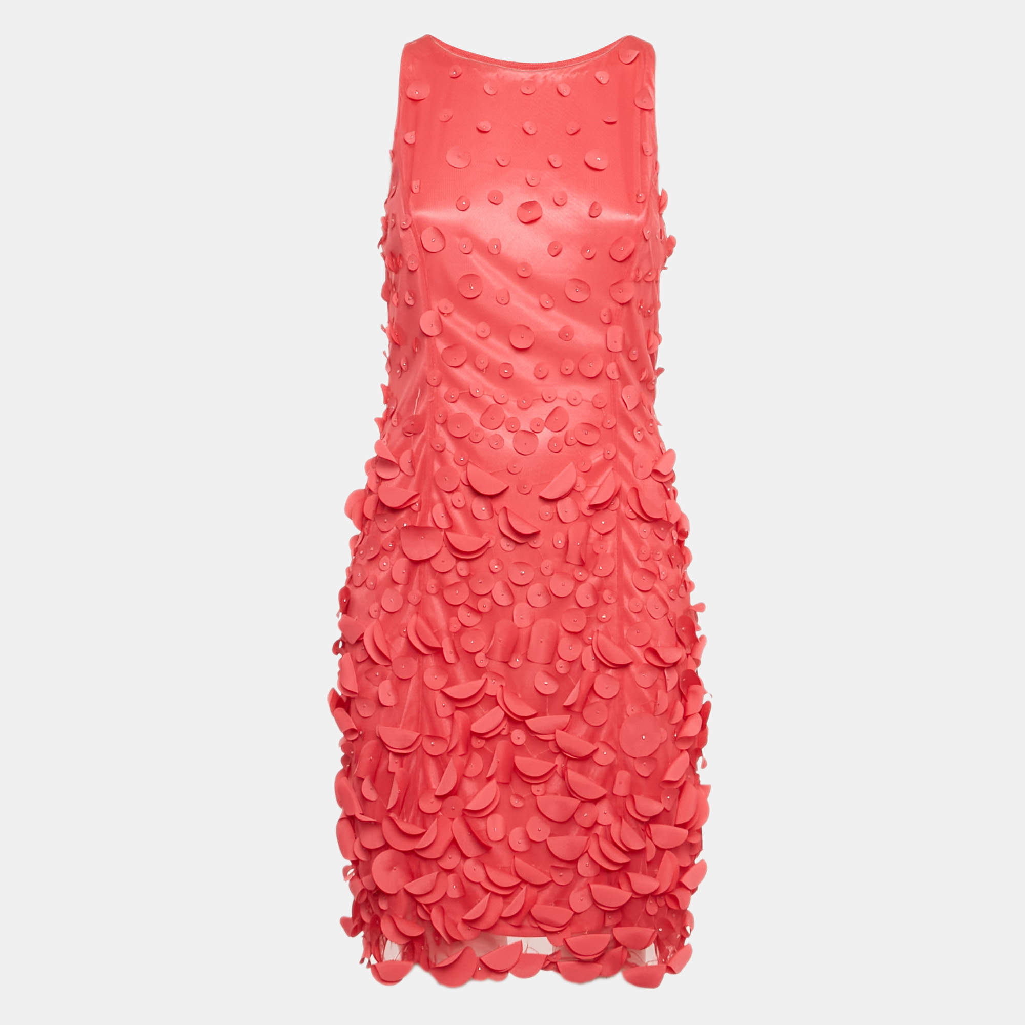 مملوكة مسبقًا Class by Roberto Cavalli Pink Embellished Sleeveless Short Dress M