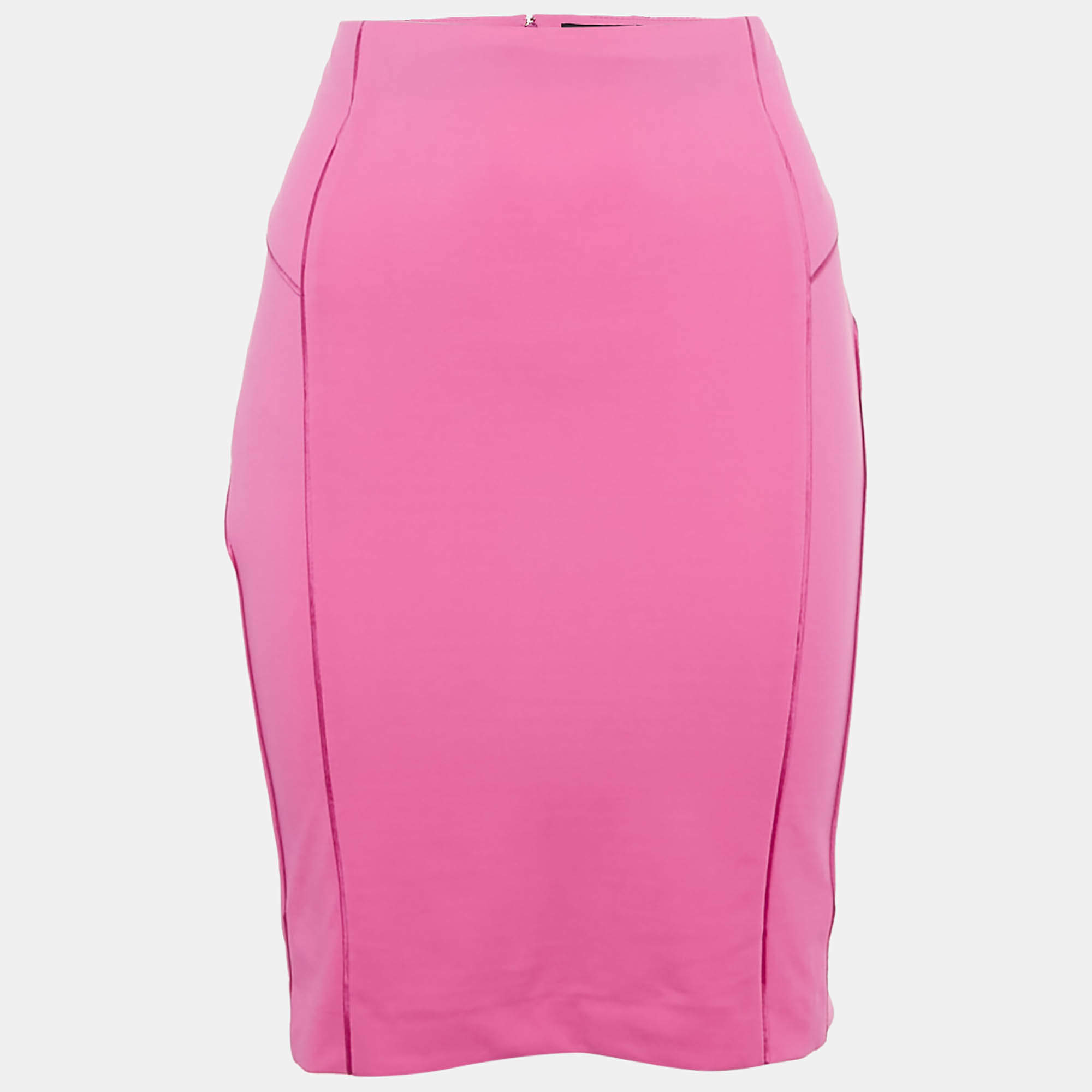 Pre Owned تنورة قلم كلاس باي روبيرتو كافالي جيرسيه زهري مقاس متوسط (ميديم)