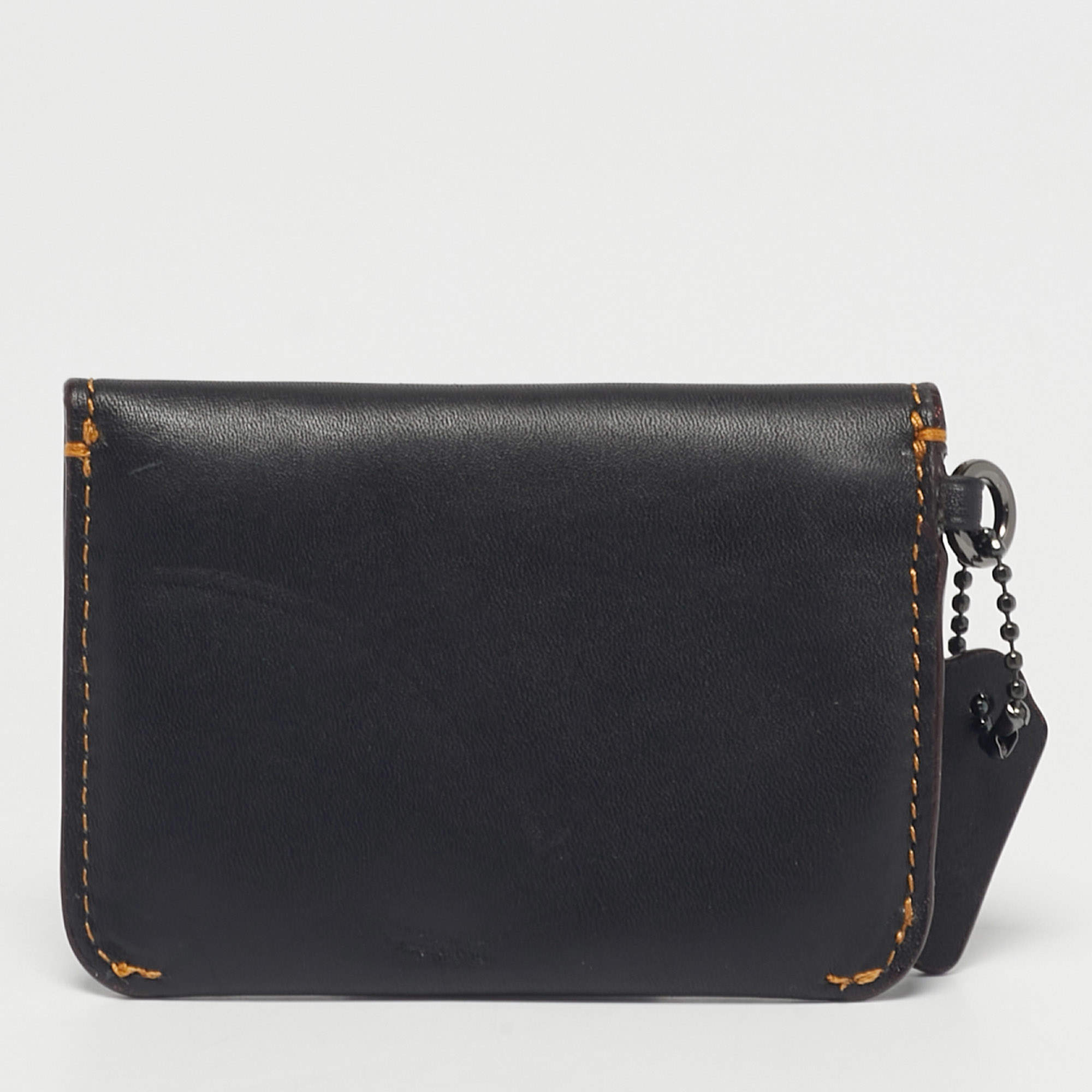 Coach Black Leather Nora Kisslock Coin Purse Coach | TLC UAE