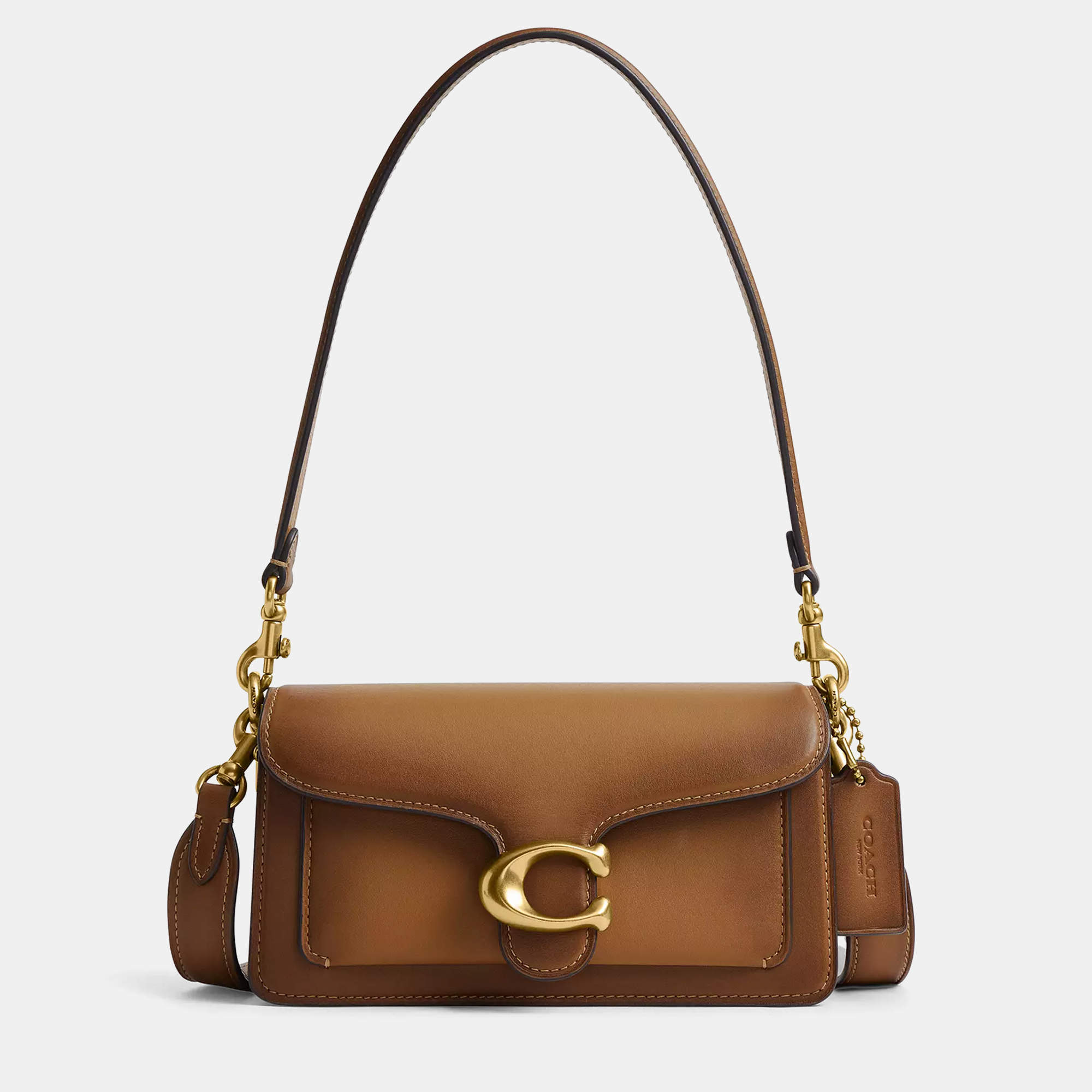 مملوكة مسبقًا Coach Tabby 20 Honey Brown Leather Shoulder Bag