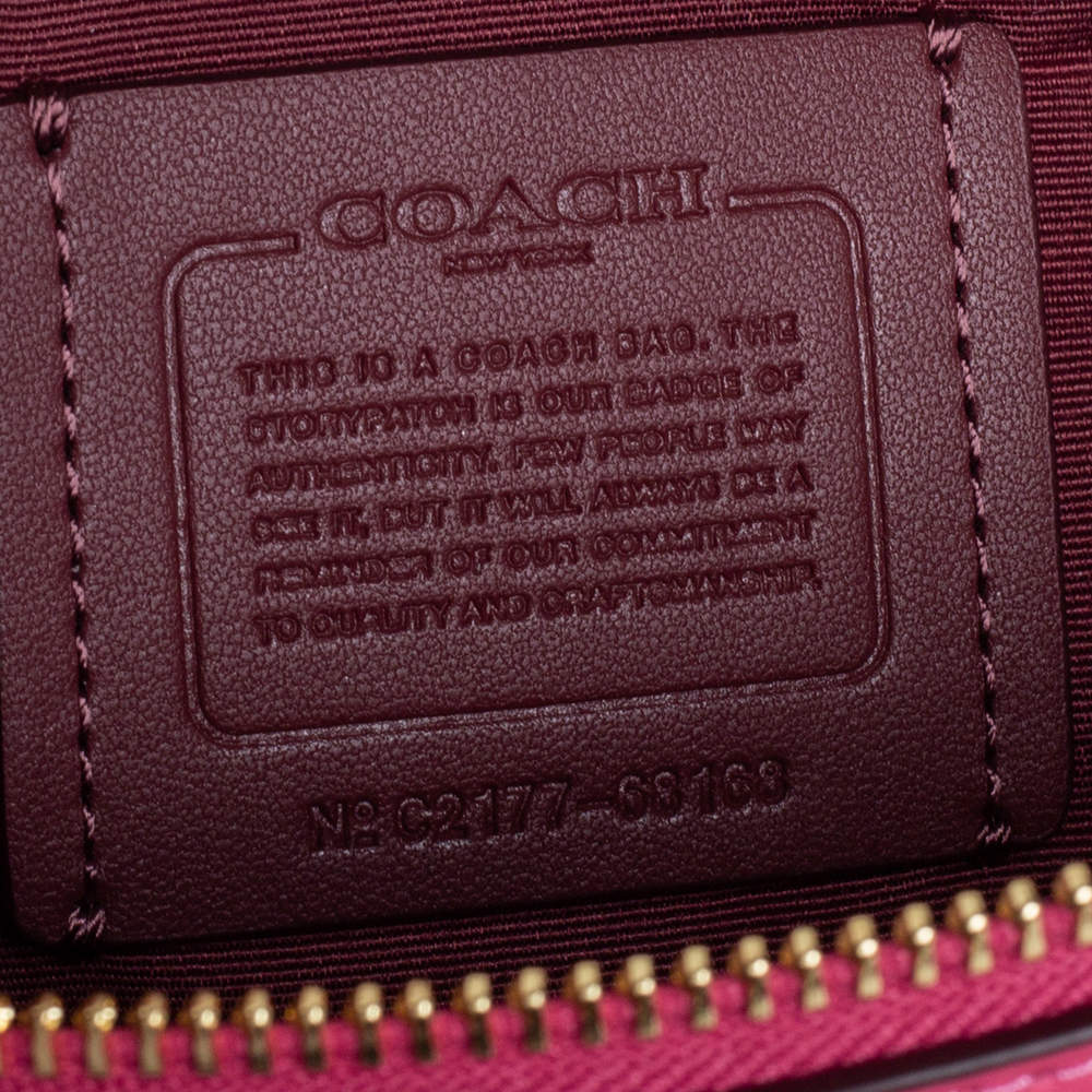 Coach Beige/Pink Signature Coated Canvas and Leather Jes Crossbody Bag  Coach | The Luxury Closet