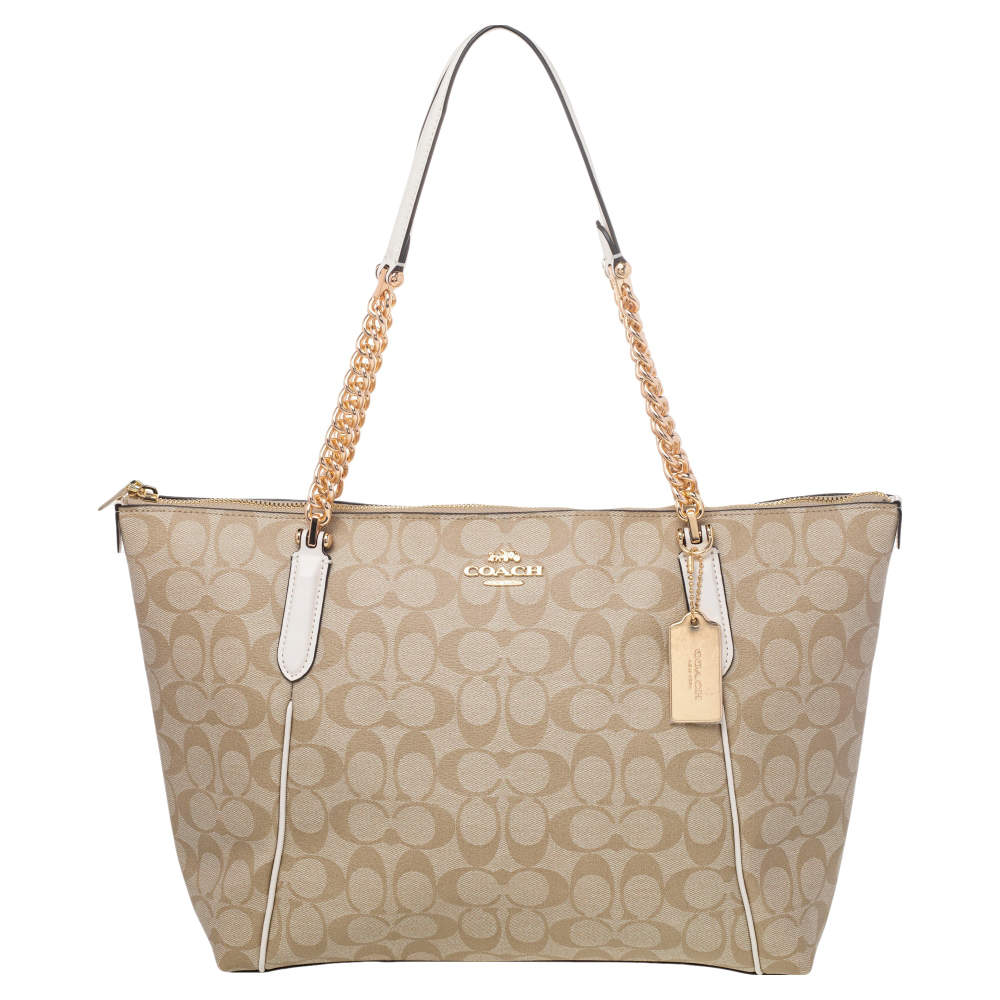 Coach signature ava tote bag hotsell