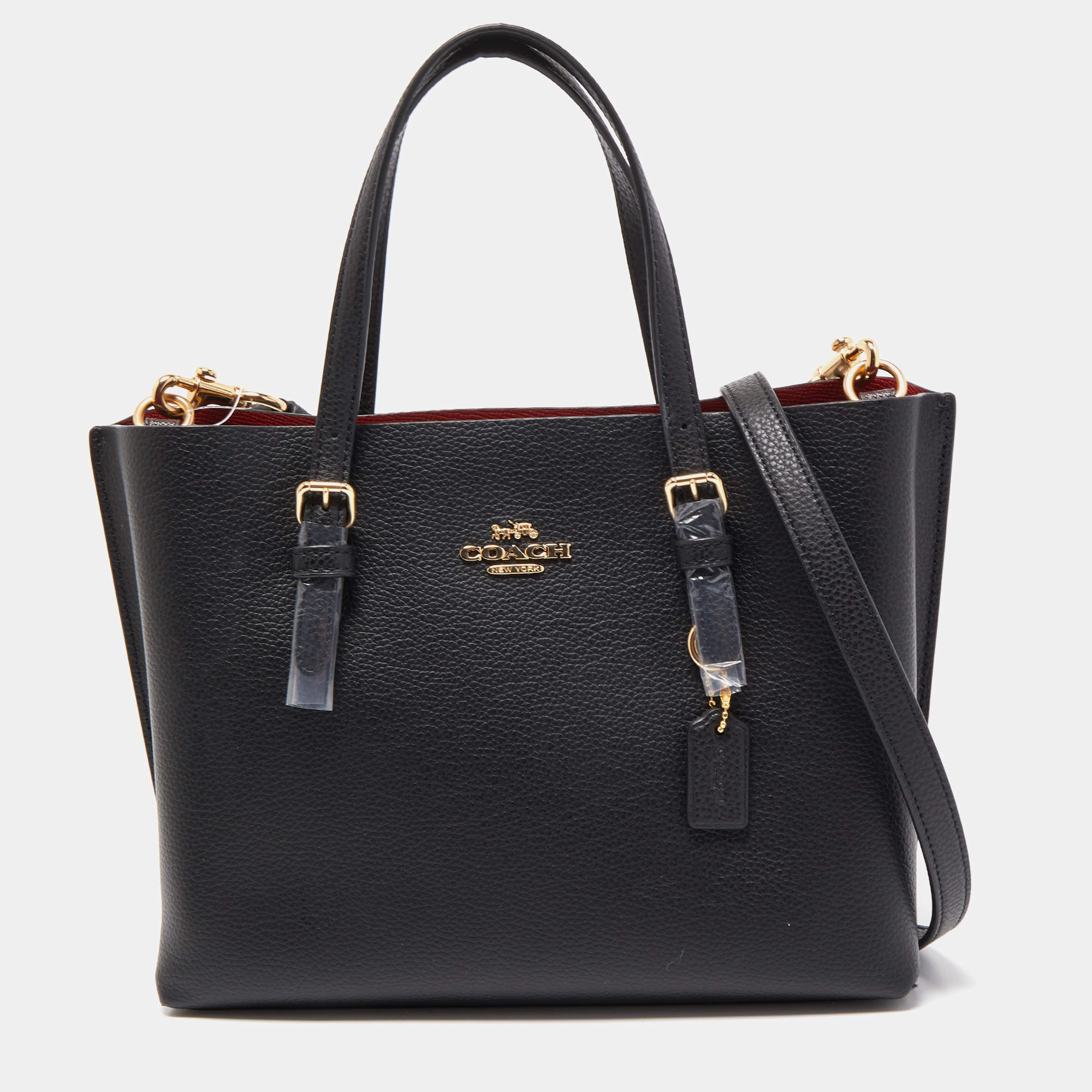 COACH / モリー トート/Mollie Tote/バッグ/レザー/ブラック/黒/E2240-1671 Coach Black Leather Mollie 25 Tote Coach | TLC