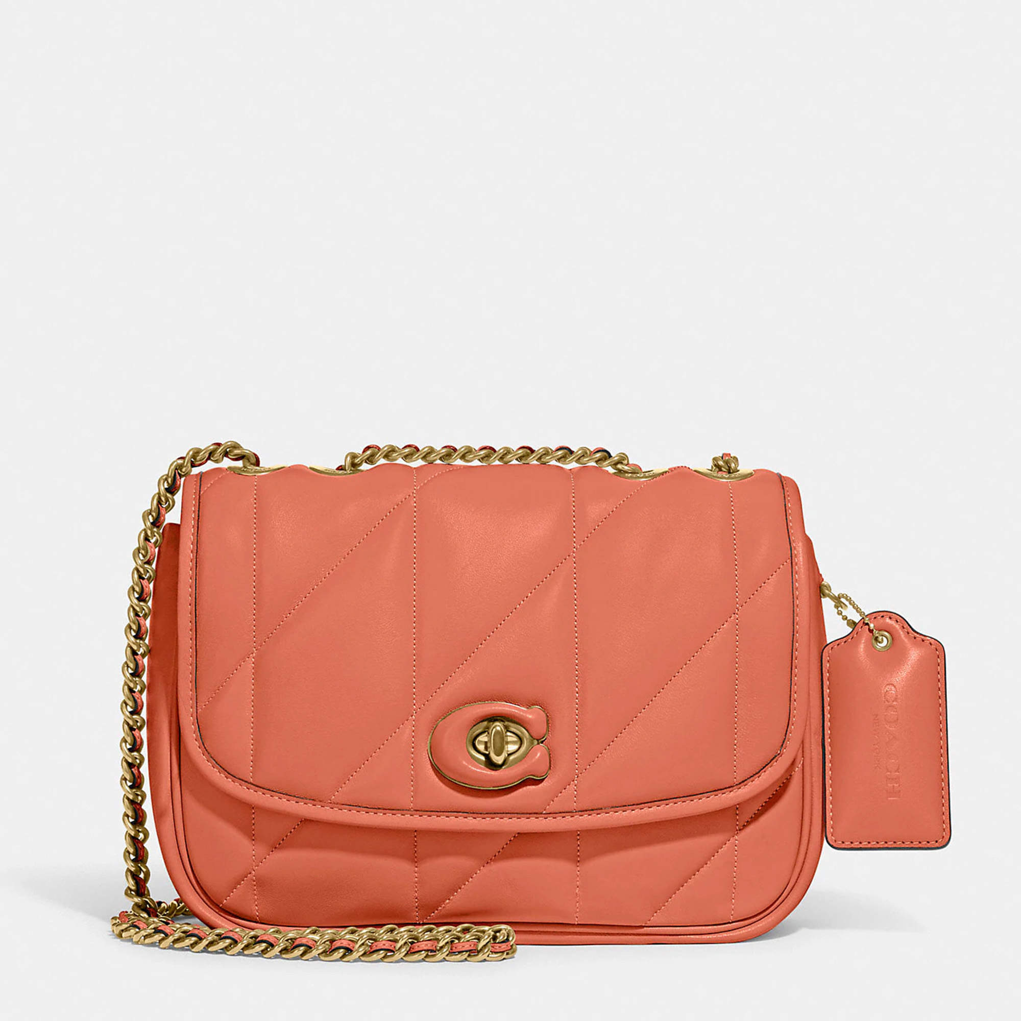 Coral coach discount handbag